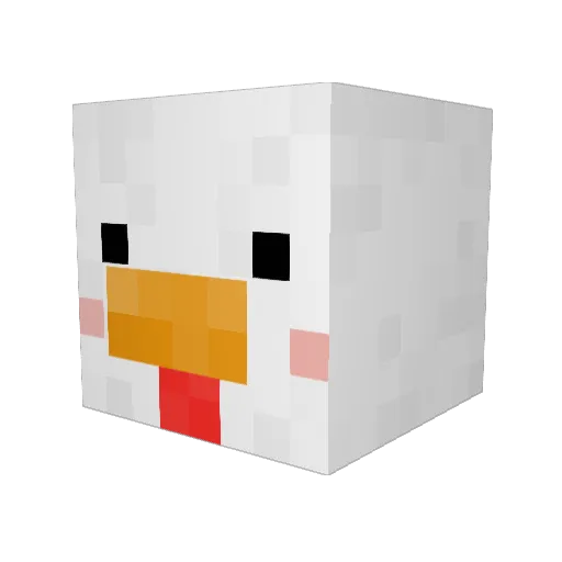 emem19 Minecraft avatar head, 3D render