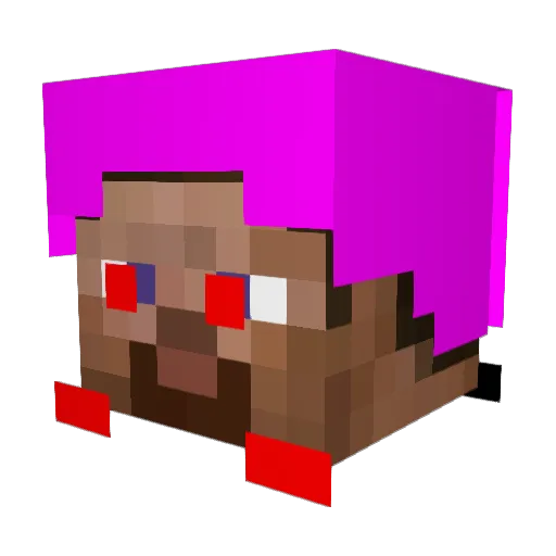 emen2000 Minecraft avatar head, 3D render