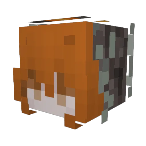 emeows Minecraft avatar head, 3D render