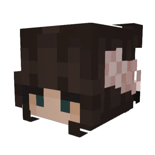 emeoww Minecraft avatar head, 3D render