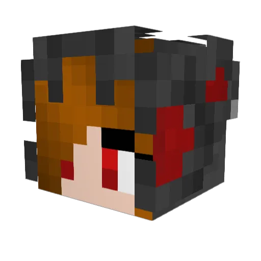 emer2001 Minecraft avatar head, 3D render
