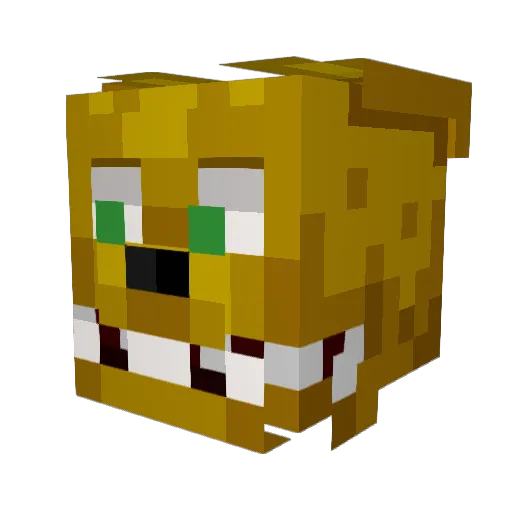 emeraldmaster36 Minecraft avatar head, 3D render