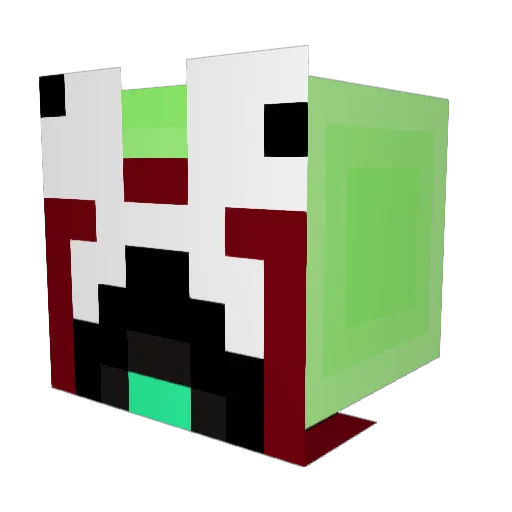 emeric143 Minecraft avatar head, 3D render