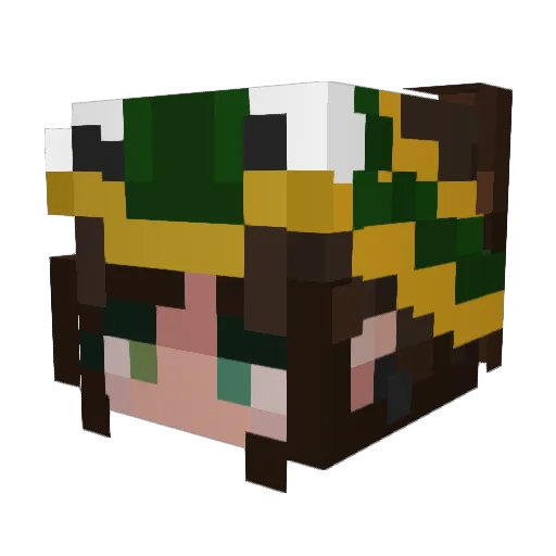 emersunny Minecraft avatar head, 3D render
