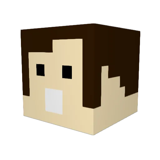 emery03 Minecraft avatar head, 3D render