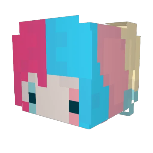emery_k Minecraft avatar head, 3D render