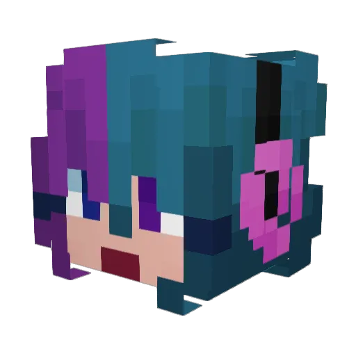 emerynebula Minecraft avatar head, 3D render