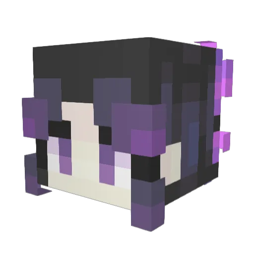 emexeg Minecraft avatar head, 3D render