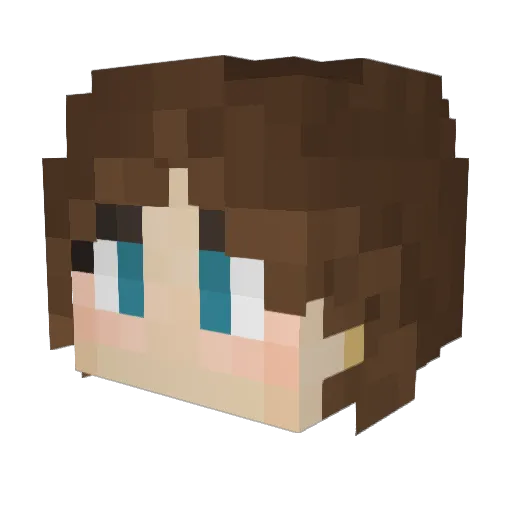 emgibbers Minecraft avatar head, 3D render