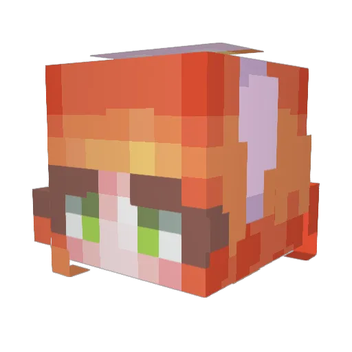 emgonzalez Minecraft avatar head, 3D render