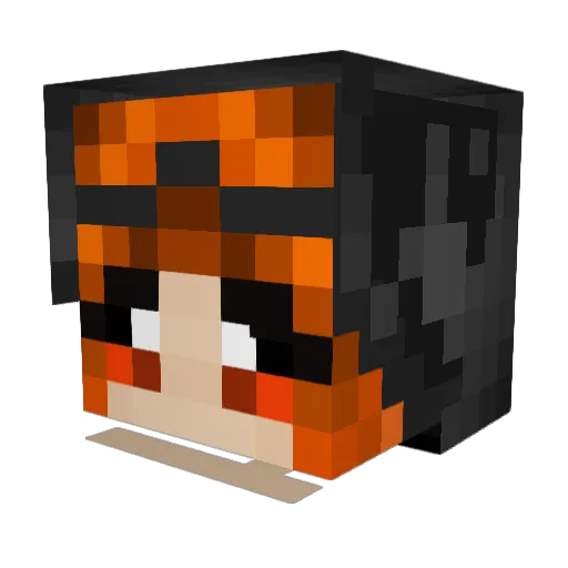 emhj11 Minecraft avatar head, 3D render