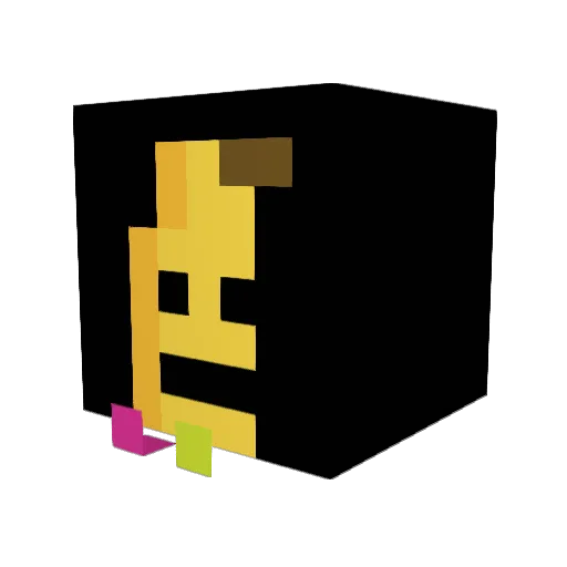 emi_341 Minecraft avatar head, 3D render