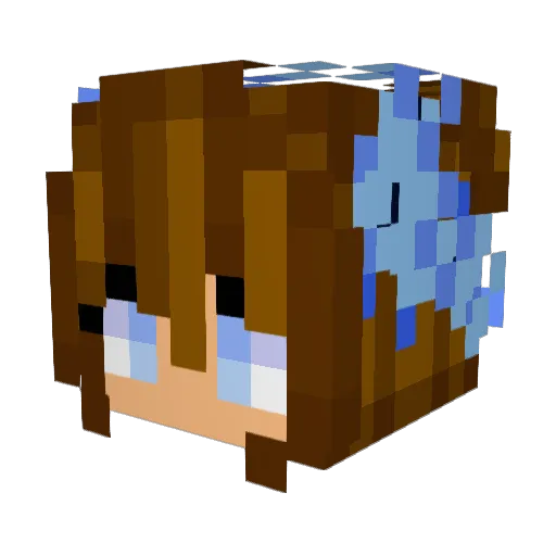 emi_leigh Minecraft avatar head, 3D render