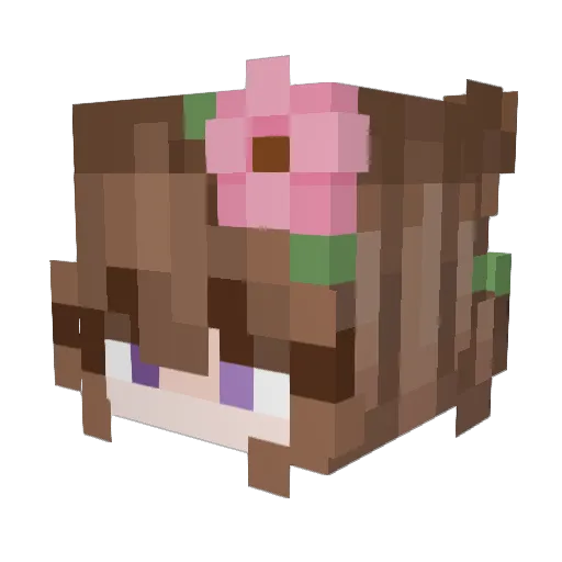 emiabo Minecraft avatar head, 3D render