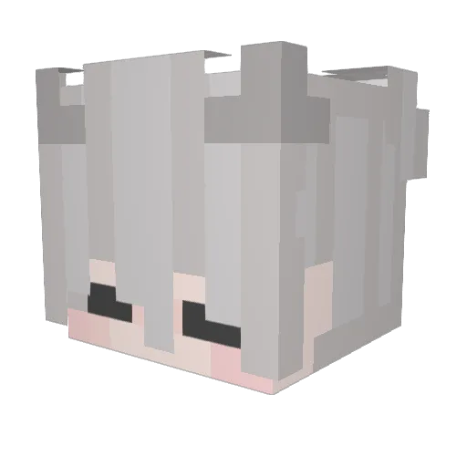 emiadesu Minecraft avatar head, 3D render