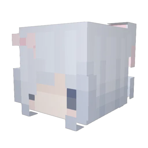 emiemiru Minecraft avatar head, 3D render