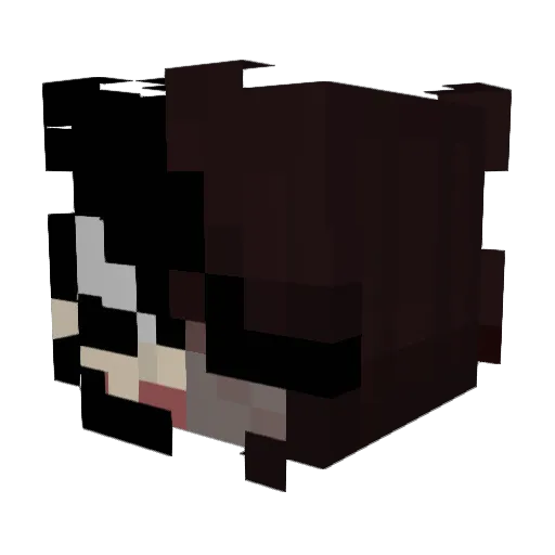 emihyy Minecraft avatar head, 3D render