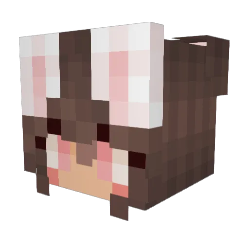 emiiicka Minecraft avatar head, 3D render