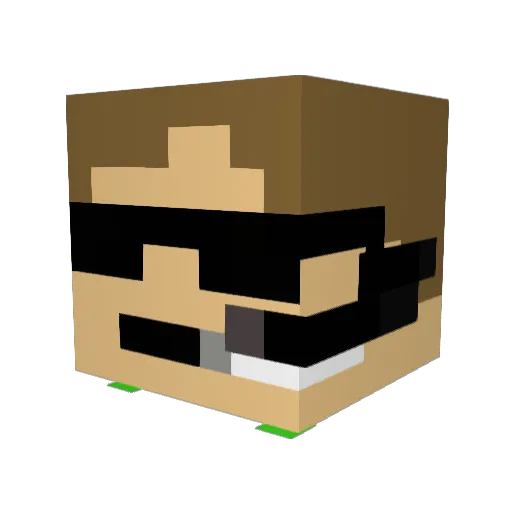 emikoc2001 Minecraft avatar head, 3D render
