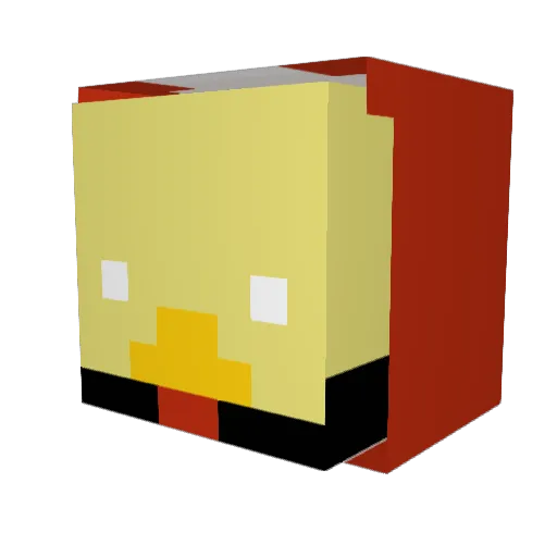 emil2320 Minecraft avatar head, 3D render