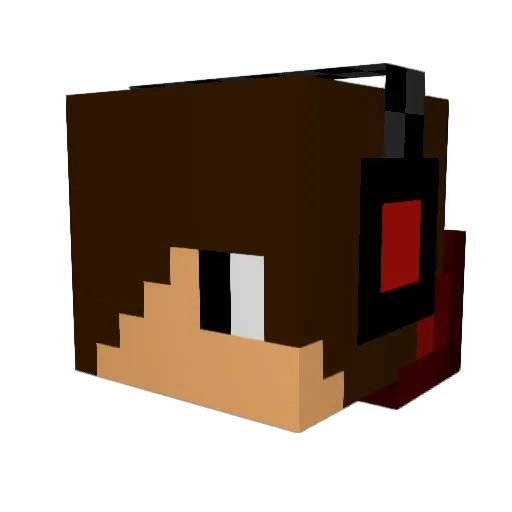 emil_957g Minecraft avatar head, 3D render