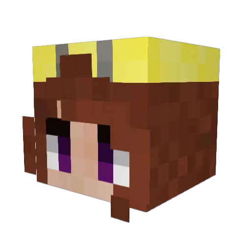 emil_yeet Minecraft avatar head, 3D render