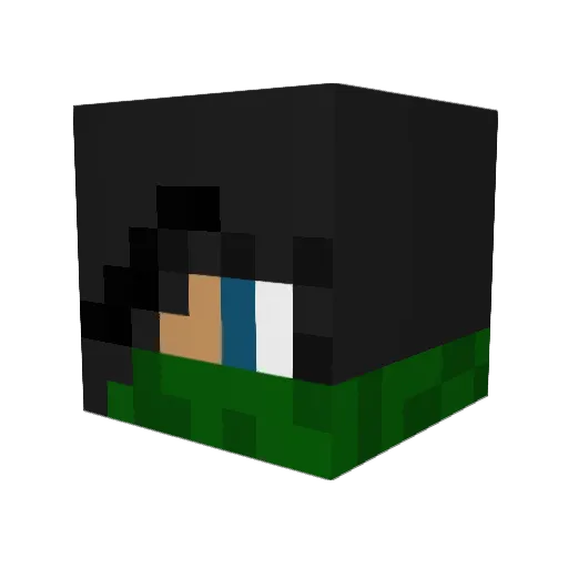 emilaaroos Minecraft avatar head, 3D render