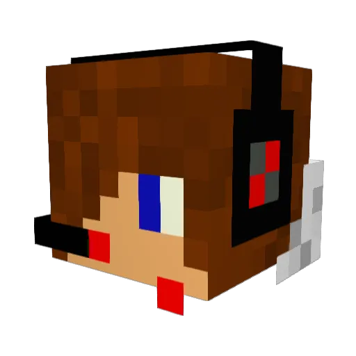 emilbamse Minecraft avatar head, 3D render