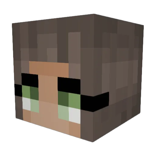emileekate Minecraft avatar head, 3D render