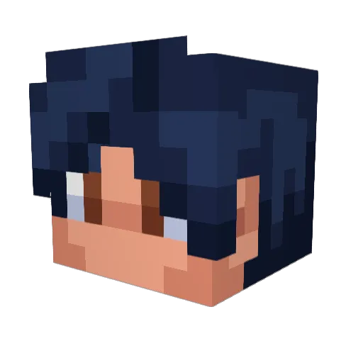 emileoxd Minecraft avatar head, 3D render