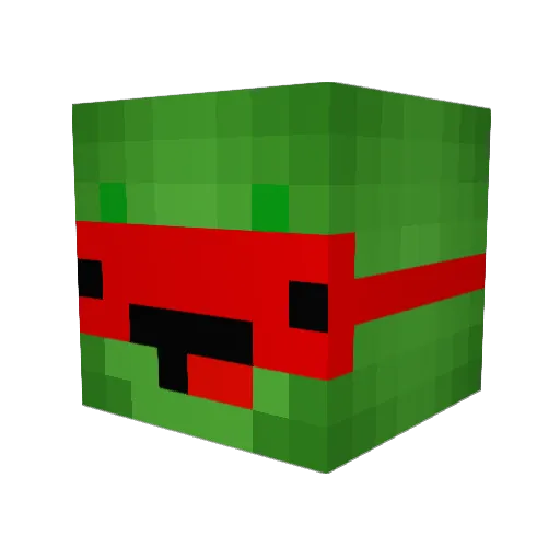 emilepop Minecraft avatar head, 3D render