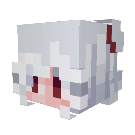 emilienacraft Minecraft avatar head, 3D render