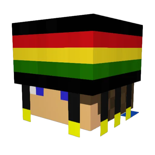 emiliofunk Minecraft avatar head, 3D render
