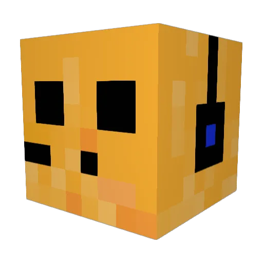 emiliozgs Minecraft avatar head, 3D render