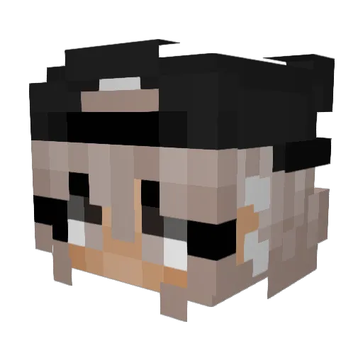 emilka_com Minecraft avatar head, 3D render