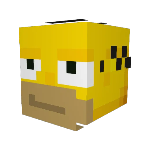 emilkras Minecraft avatar head, 3D render