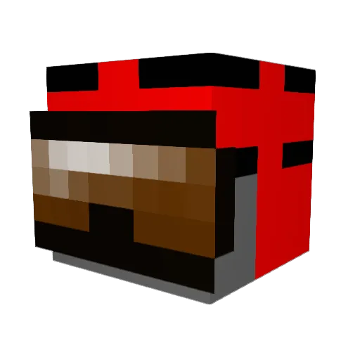 emilmis Minecraft avatar head, 3D render