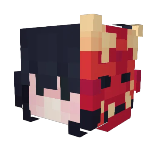 emiloob Minecraft avatar head, 3D render