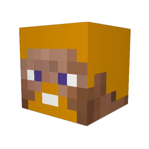 emilos17 Minecraft avatar head, 3D render