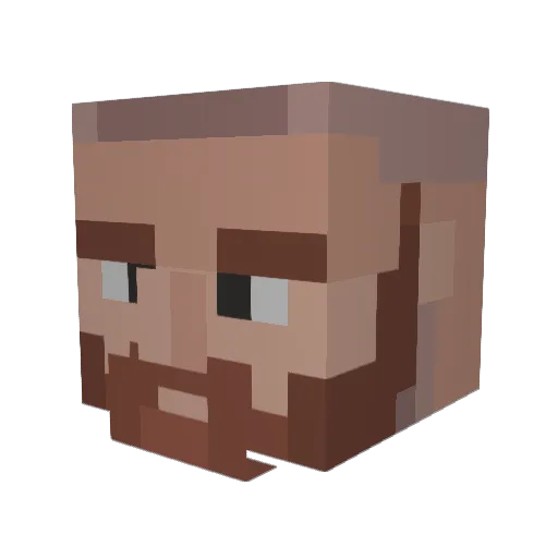 emilos360 Minecraft avatar head, 3D render