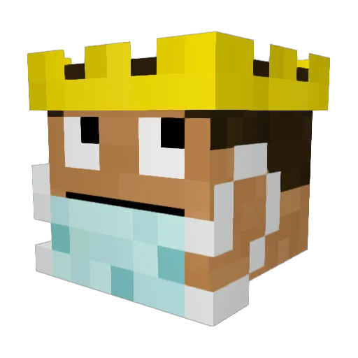 emilosek_ Minecraft avatar head, 3D render