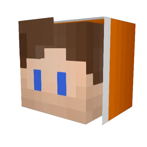 emilp13 Minecraft avatar head, 3D render