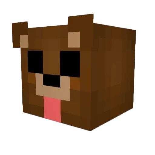 emilposten Minecraft avatar head, 3D render