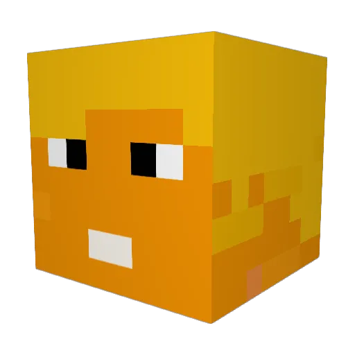 emilrudolph Minecraft avatar head, 3D render