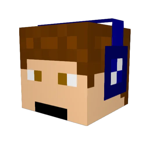 emilstrauss28 Minecraft avatar head, 3D render