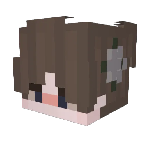 emily1116 Minecraft avatar head, 3D render