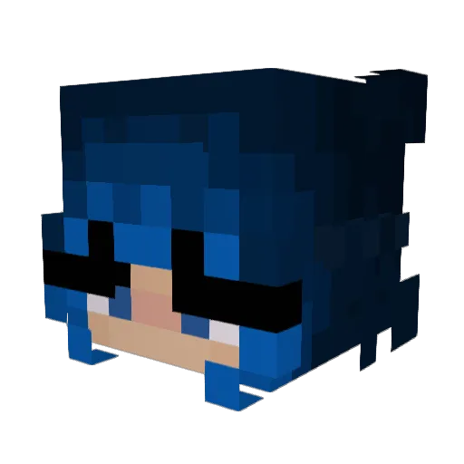 emilybaddie Minecraft avatar head, 3D render