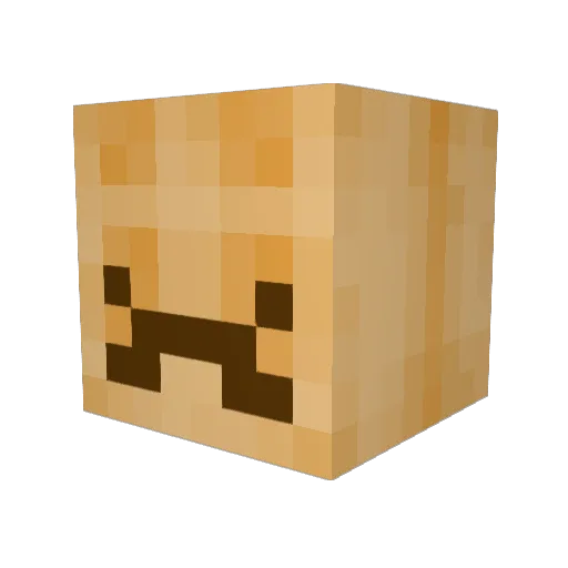 emilybuity Minecraft avatar head, 3D render