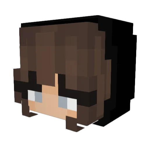 emilydabombb Minecraft avatar head, 3D render