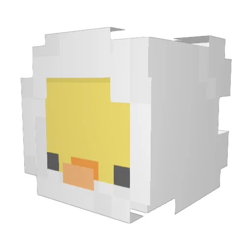 emilyflower Minecraft avatar head, 3D render